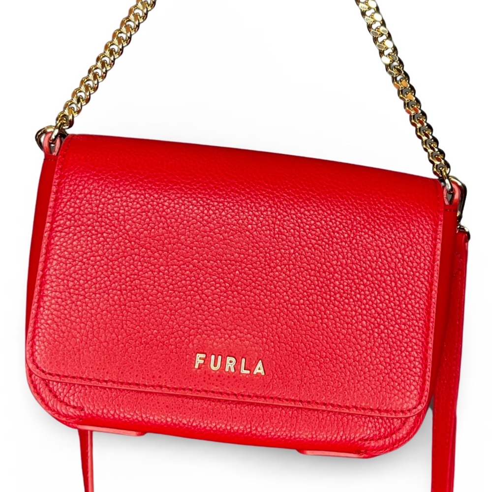 NWOT Red Furla crossbody bag